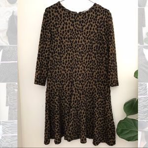 Loft leopard-ish print dress